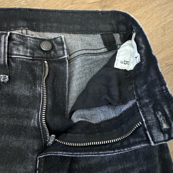 R13 Shelley Slim Morrison Black Jeans 26 - Picture 6 of 13